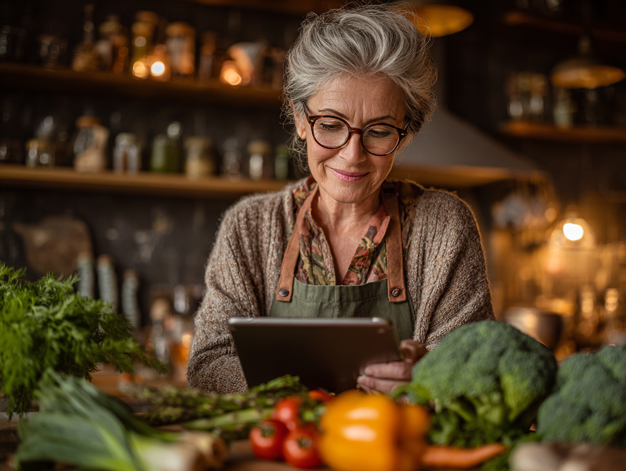 Активна пара старшого віку займається фізичними вправами на свіжому повітрі